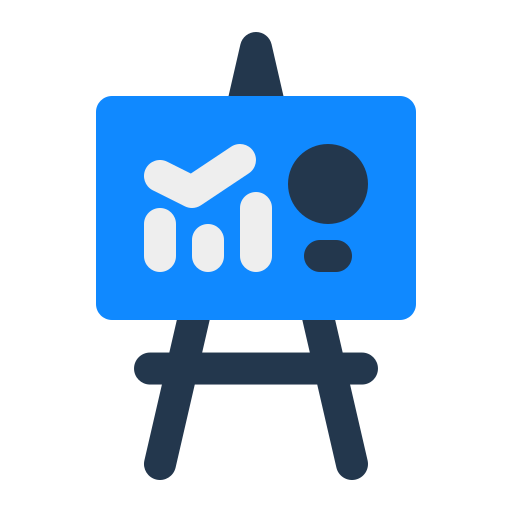 Graphic chart Generic Blue icon