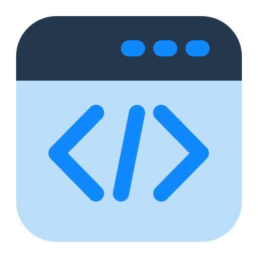 webprogrammeren Generic Blue icoon