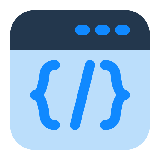 Web programming Generic Blue icon