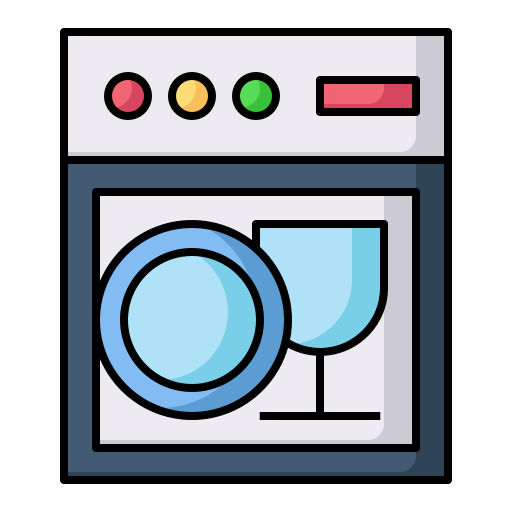 lavavajillas Generic Outline Color icono