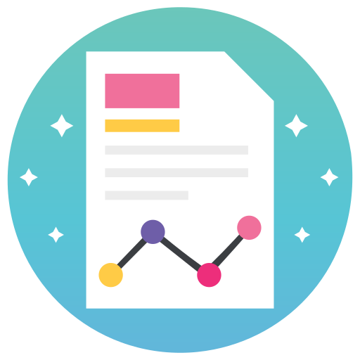 Growth graph Generic Flat Gradient icon