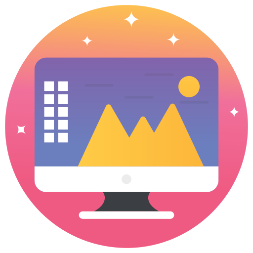 pantalla de computadora Generic Flat Gradient icono