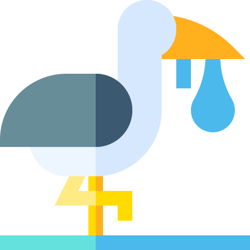 Bird Basic Straight Flat icon