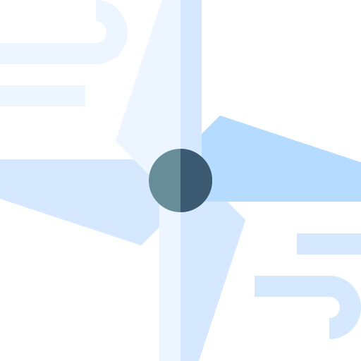 풍력 에너지 Basic Straight Flat icon