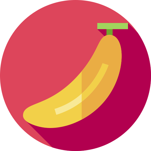 banane Flat Circular Flat Icône