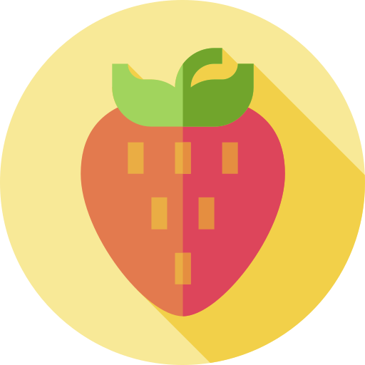 Strawberry Flat Circular Flat icon