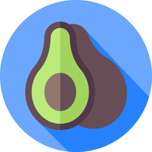avocado Flat Circular Flat icon