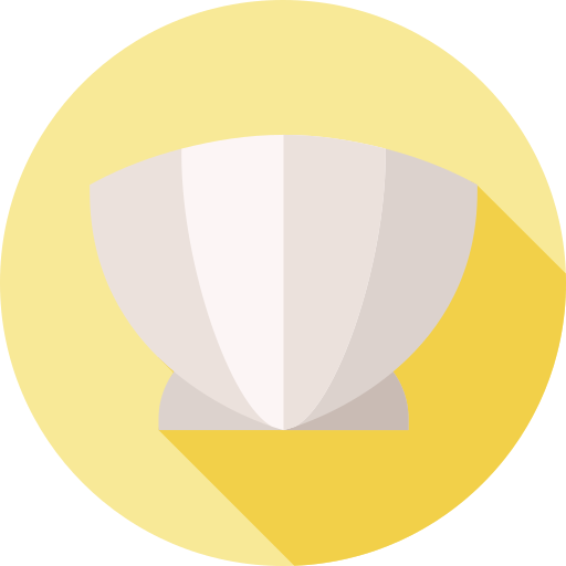 Clam Flat Circular Flat icon