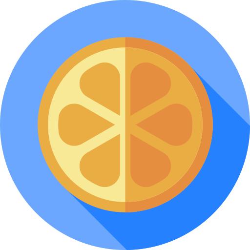 주황색 Flat Circular Flat icon