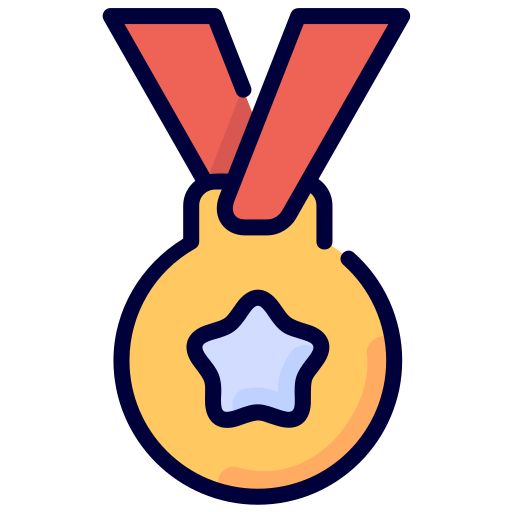 メダル Generic Outline Color icon