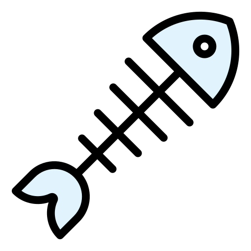 kość rybna Generic Outline Color ikona