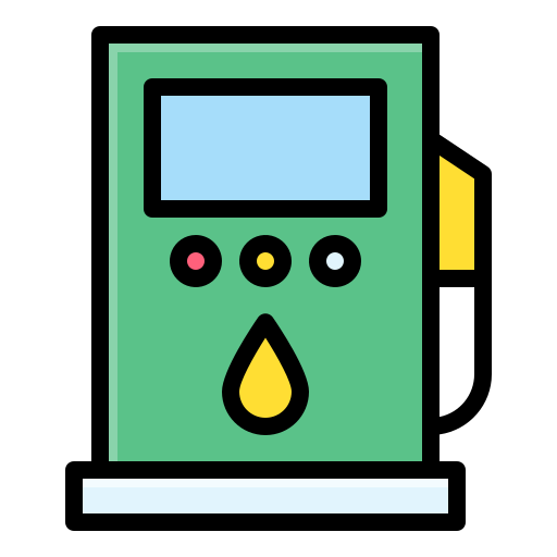 tankstation Generic Outline Color icoon