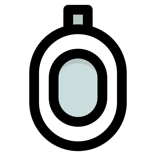 przenośna toaleta Generic Outline Color ikona