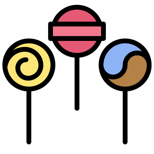 롤리팝 Generic Outline Color icon