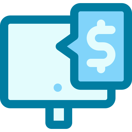 Internet banking Generic Blue icon