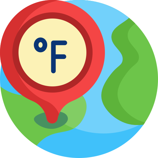 Fahrenheit Detailed Flat Circular Flat icon