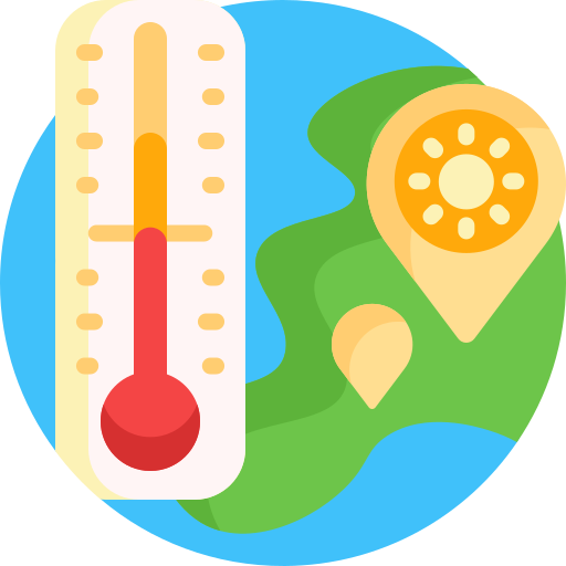 temperatura Detailed Flat Circular Flat ikona