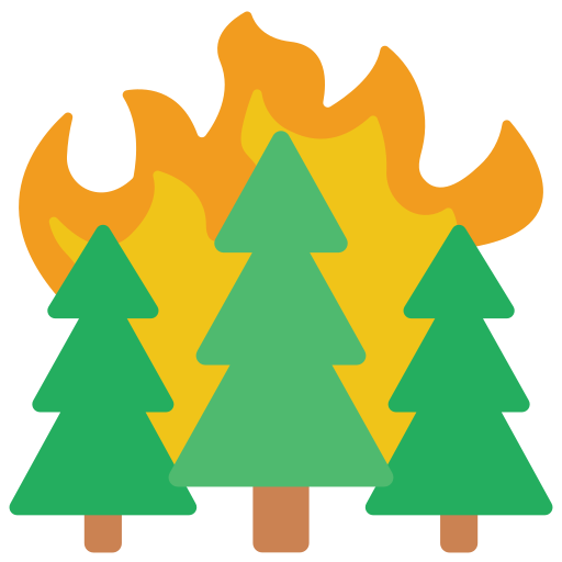 Лесной пожар Basic Miscellany Flat иконка