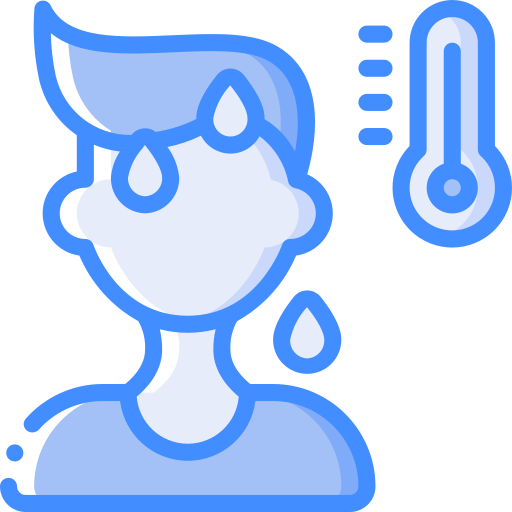 hohe temperatur Basic Miscellany Blue icon