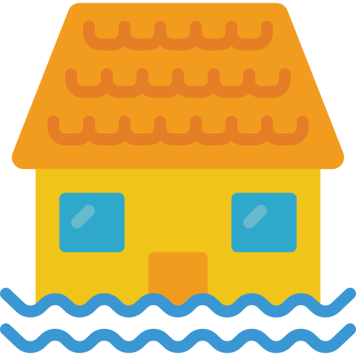Überschwemmung Basic Miscellany Flat icon