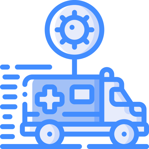 krankenwagen Basic Miscellany Blue icon