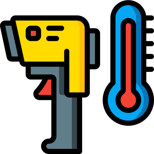 sensor de temperatura Basic Miscellany Lineal Color icono