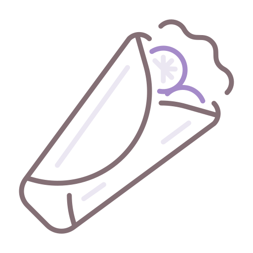 burrito Flaticons Lineal Color icoon