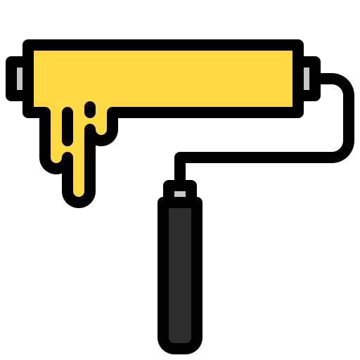 Paint roller xnimrodx Lineal Color icon