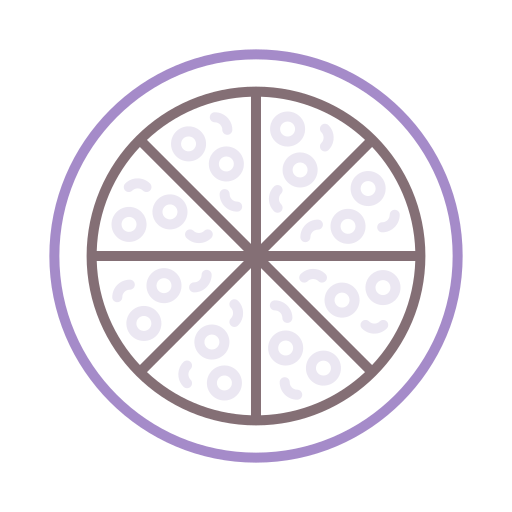 피자 Flaticons Lineal Color icon