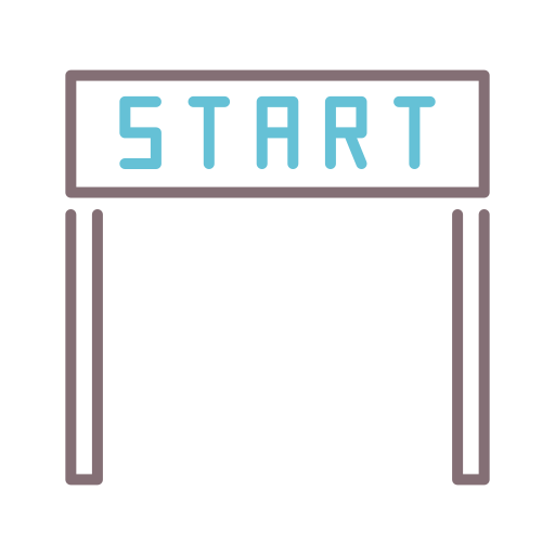 Start line Flaticons Lineal Color icon