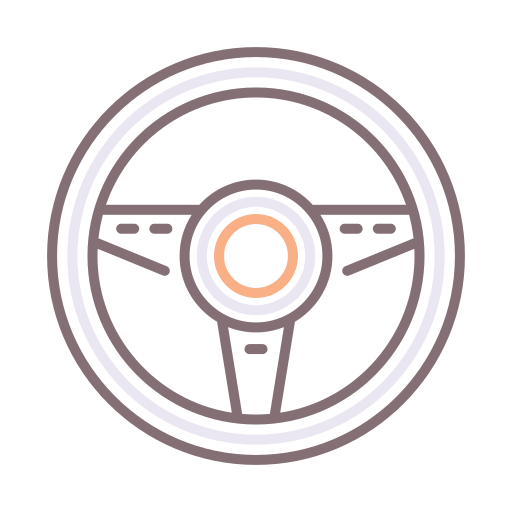 Steering wheel Flaticons Lineal Color icon
