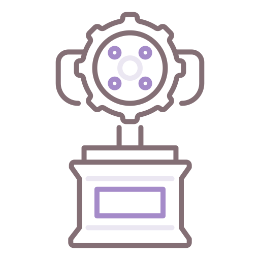 Sports trophy Flaticons Lineal Color icon