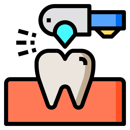 Tooth drill Phatplus Lineal Color icon