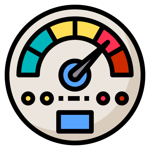 snelheidsmeter Phatplus Lineal Color icoon