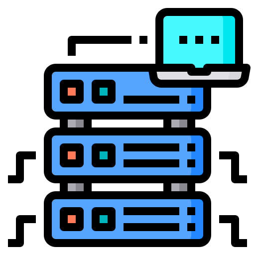 Server Phatplus Lineal Color icon