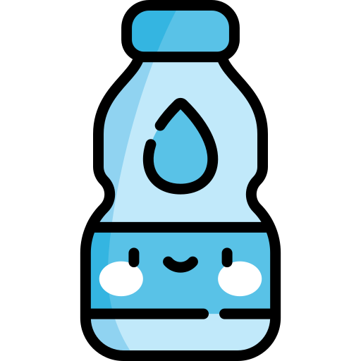 水を飲む Kawaii Lineal color icon