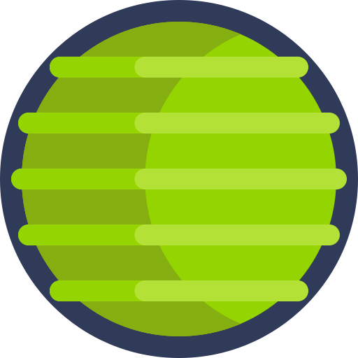 pelota de yoga Detailed Flat Circular Flat icono