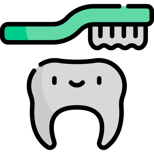Dental care Kawaii Lineal color icon