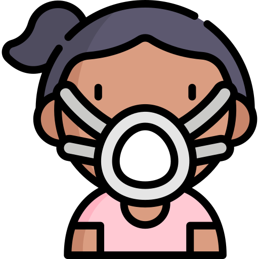 Face mask Kawaii Lineal color icon