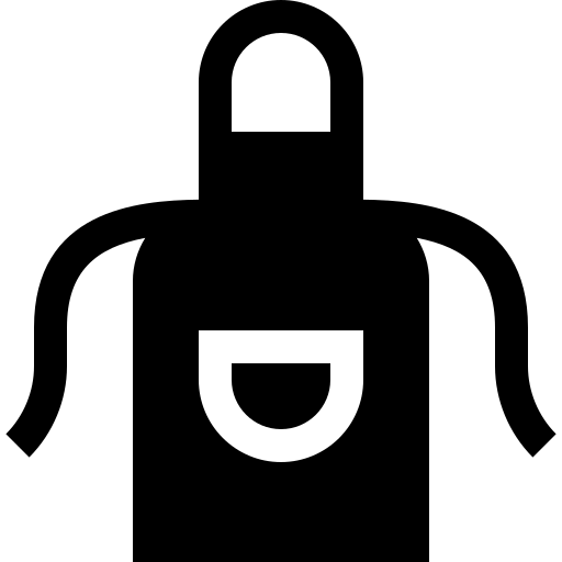 schürze Basic Straight Filled icon