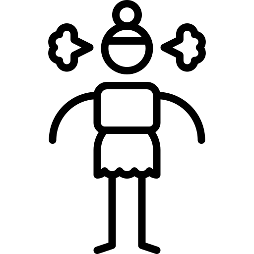 respiration Puppet Characters Lineal Icône