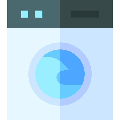 Washing machine Basic Straight Flat icon