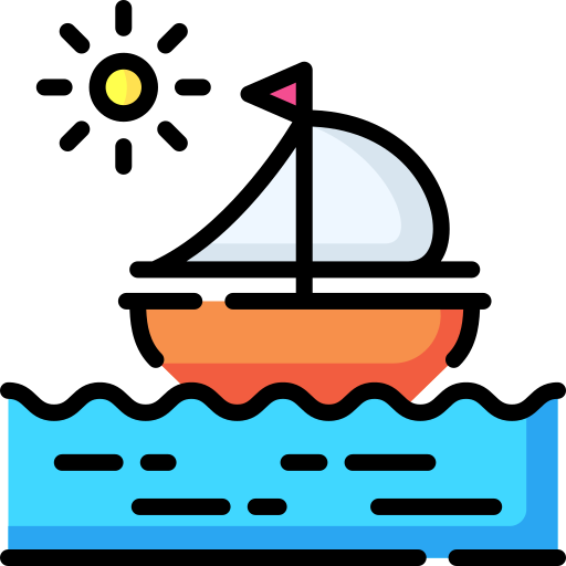 Парусная лодка Special Lineal color иконка