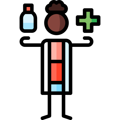 farmacéutico Puppet Characters Lineal Color icono