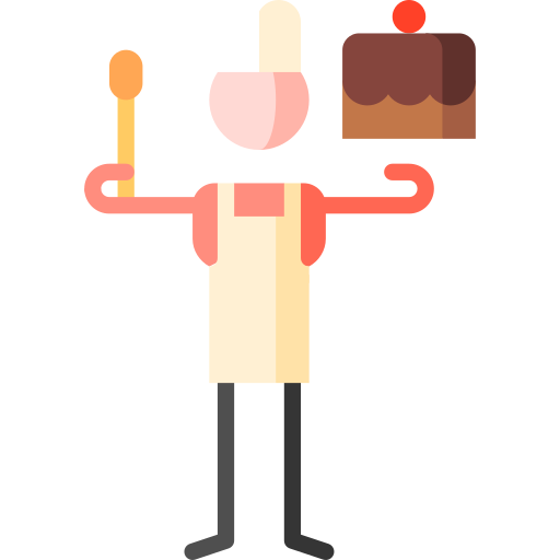 szef kuchni Puppet Characters Flat ikona