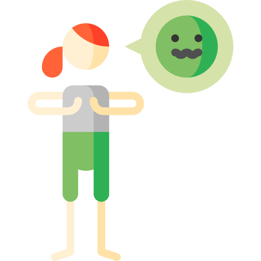enfermo Puppet Characters Flat icono