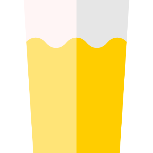 pintje bier Basic Straight Flat icoon