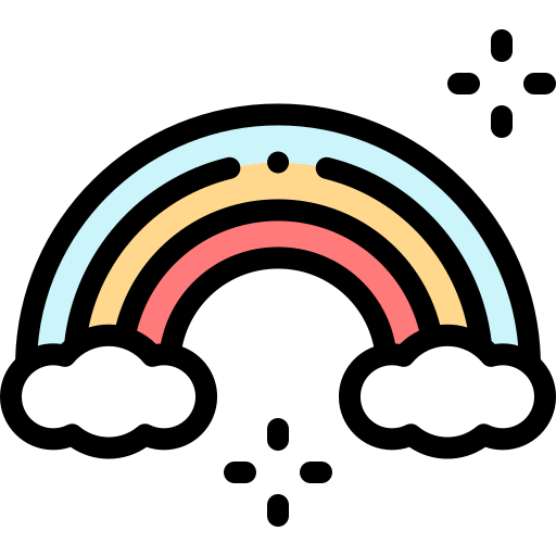 regenbogen Detailed Rounded Lineal color icon