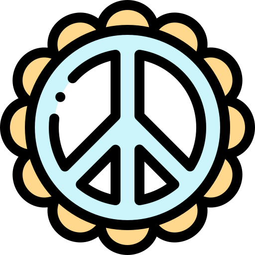 símbolo de paz Detailed Rounded Lineal color Ícone