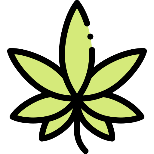 marihuana Detailed Rounded Lineal color icon
